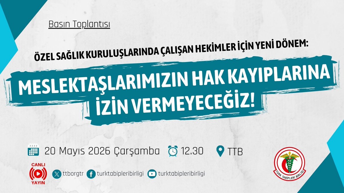 Türk Tabipleri Birliği tweet media
