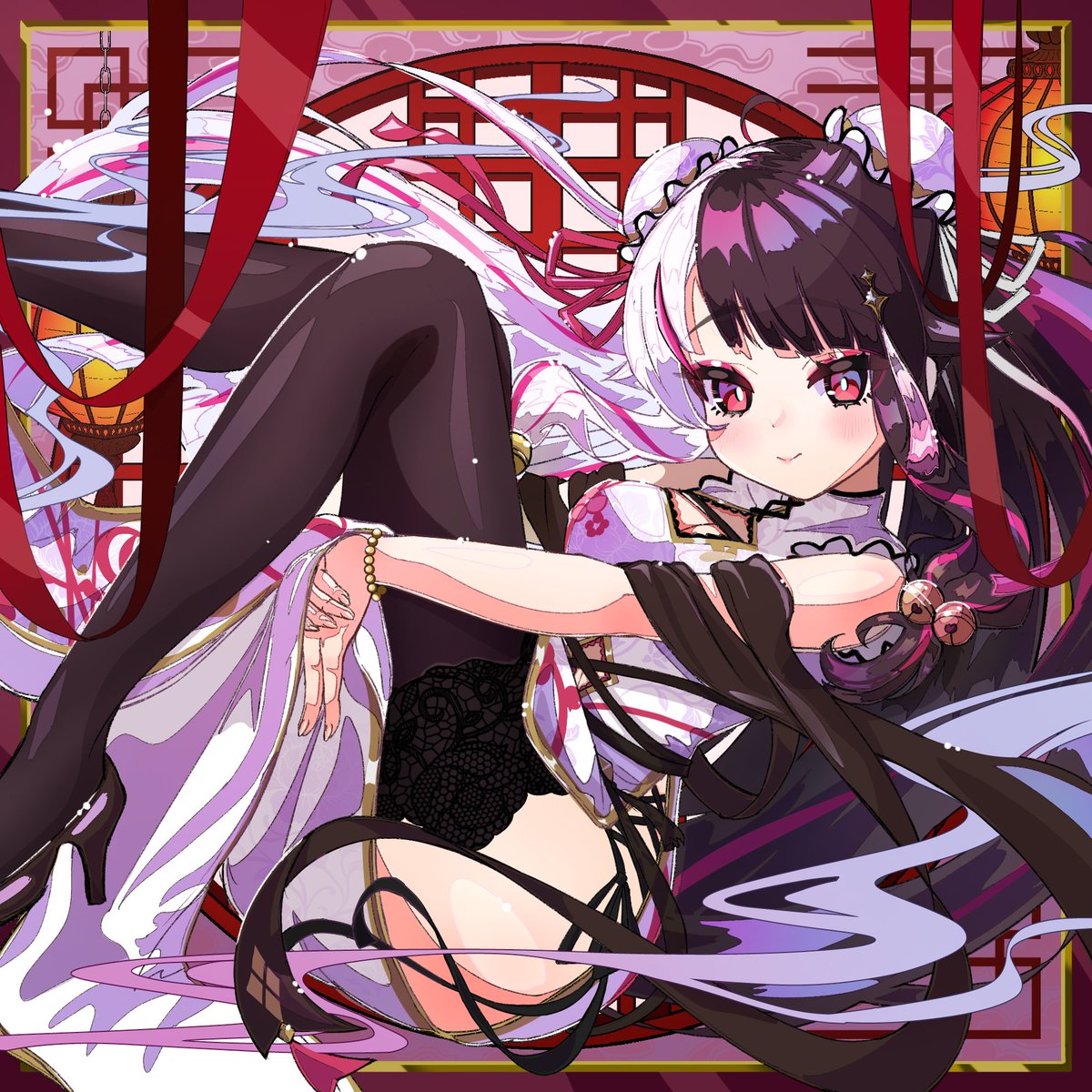 歌える・話せるチャイナドール　レッド 夜見さんチャイナ🐤 #れなの鳥っくあーと
