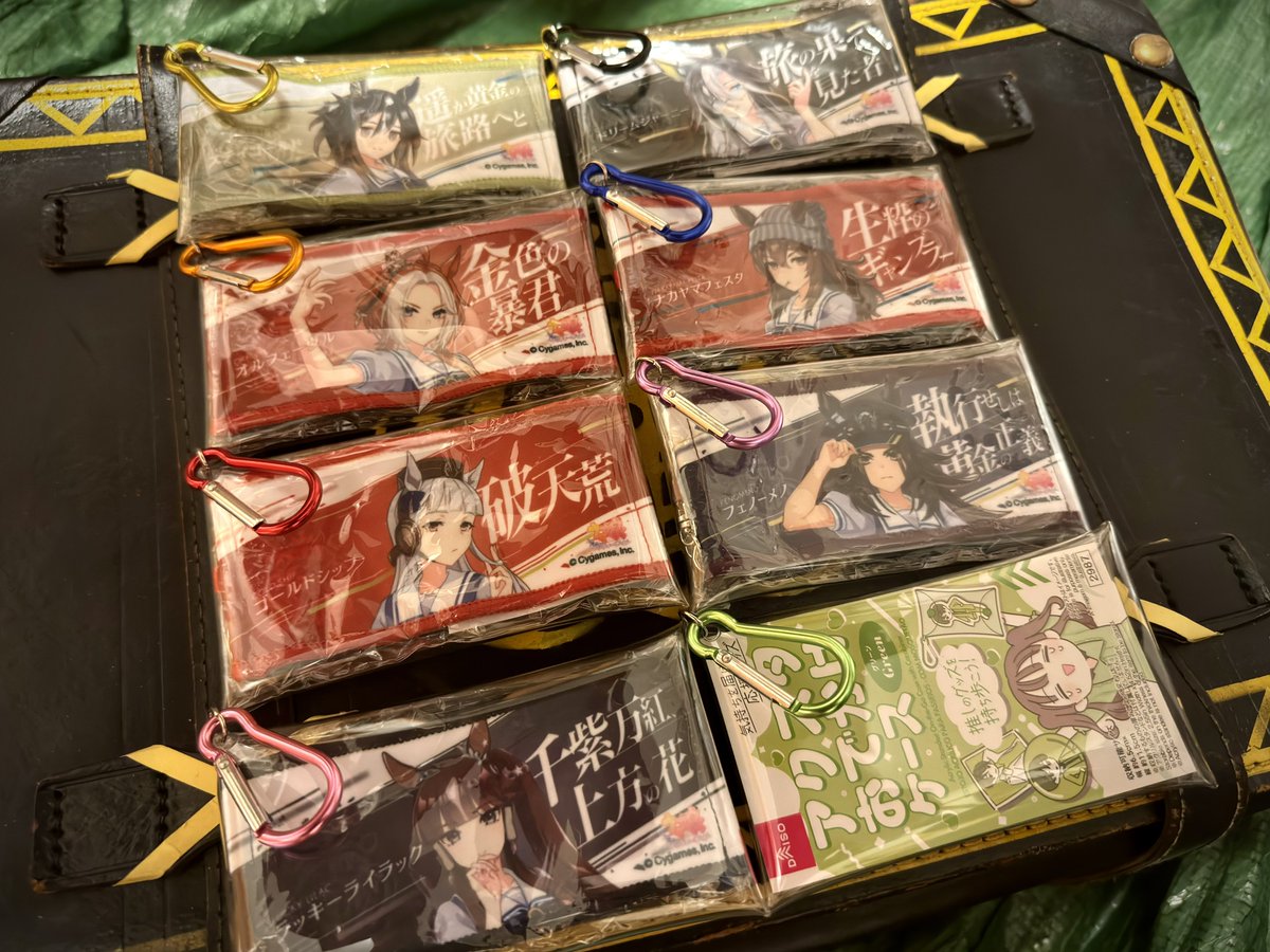 ymdam02's tweet photo. ミニタオルを収納できるダイソーのケース、ちょうどステゴ一族のカラーが揃ってて優秀すぎる👏
（緑はマルシュ用） https://t.co/CuzyQvb6Aq
