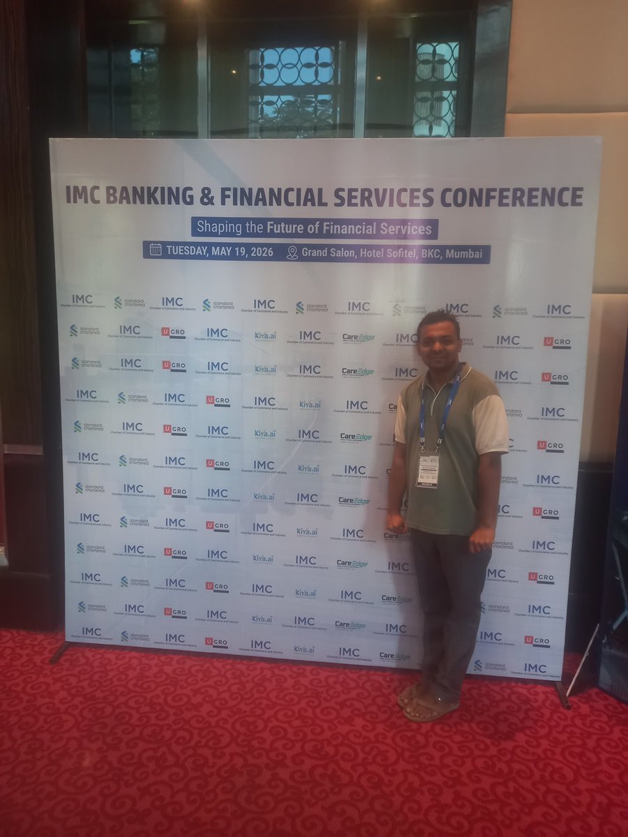 Tushar54133's tweet photo. Attended the imc conference at sofitel https://t.co/0oclSm8KSp AI Empowered Banking , NBFC , Insurance and capital markets will look in 2047 ? Panel discussion.shri Alok pande sir addressing this August gathering. #IMC #shapingthefutureoffinancialservices #Alokpande #sofitel #bkc https://t.co/KfmLtzlREI