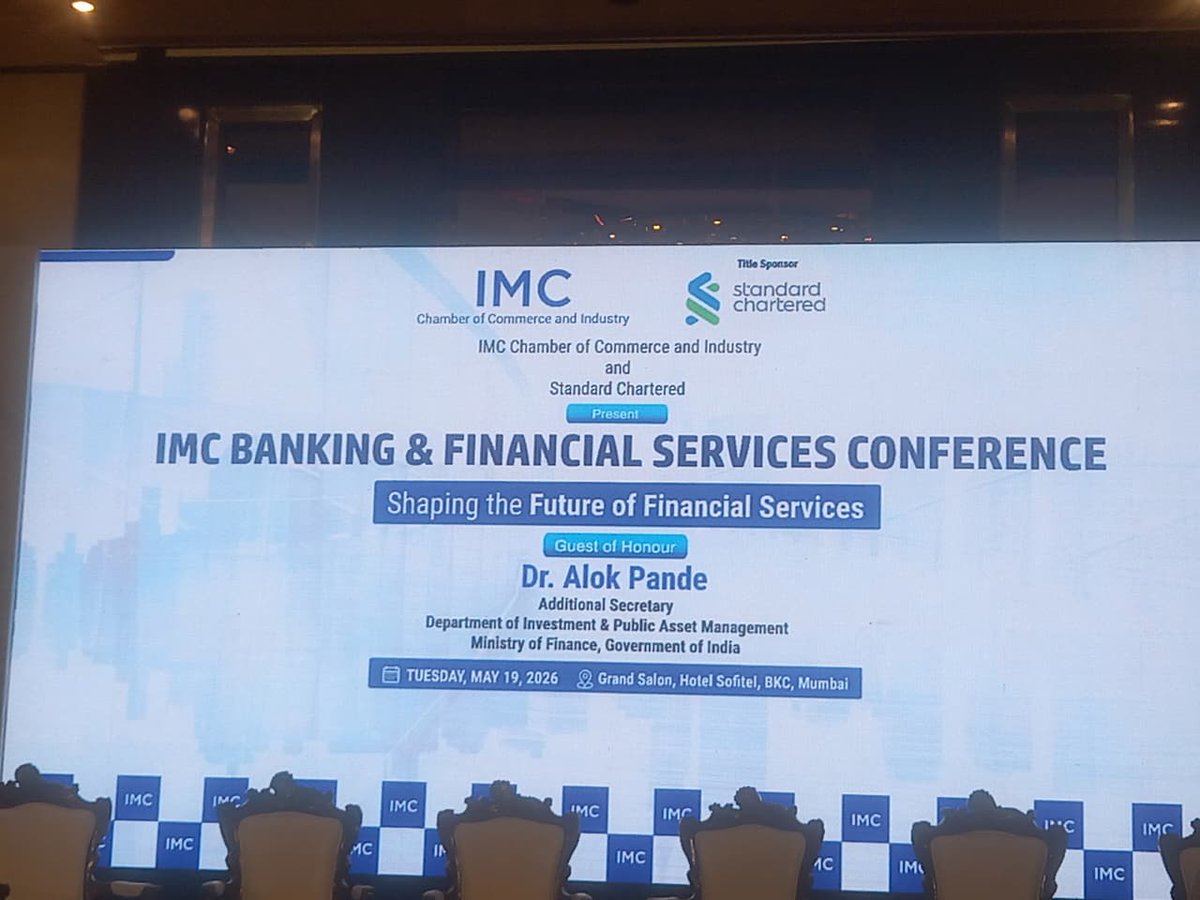 Tushar54133's tweet photo. Attended the imc conference at sofitel https://t.co/0oclSm8KSp AI Empowered Banking , NBFC , Insurance and capital markets will look in 2047 ? Panel discussion.shri Alok pande sir addressing this August gathering. #IMC #shapingthefutureoffinancialservices #Alokpande #sofitel #bkc https://t.co/KfmLtzlREI