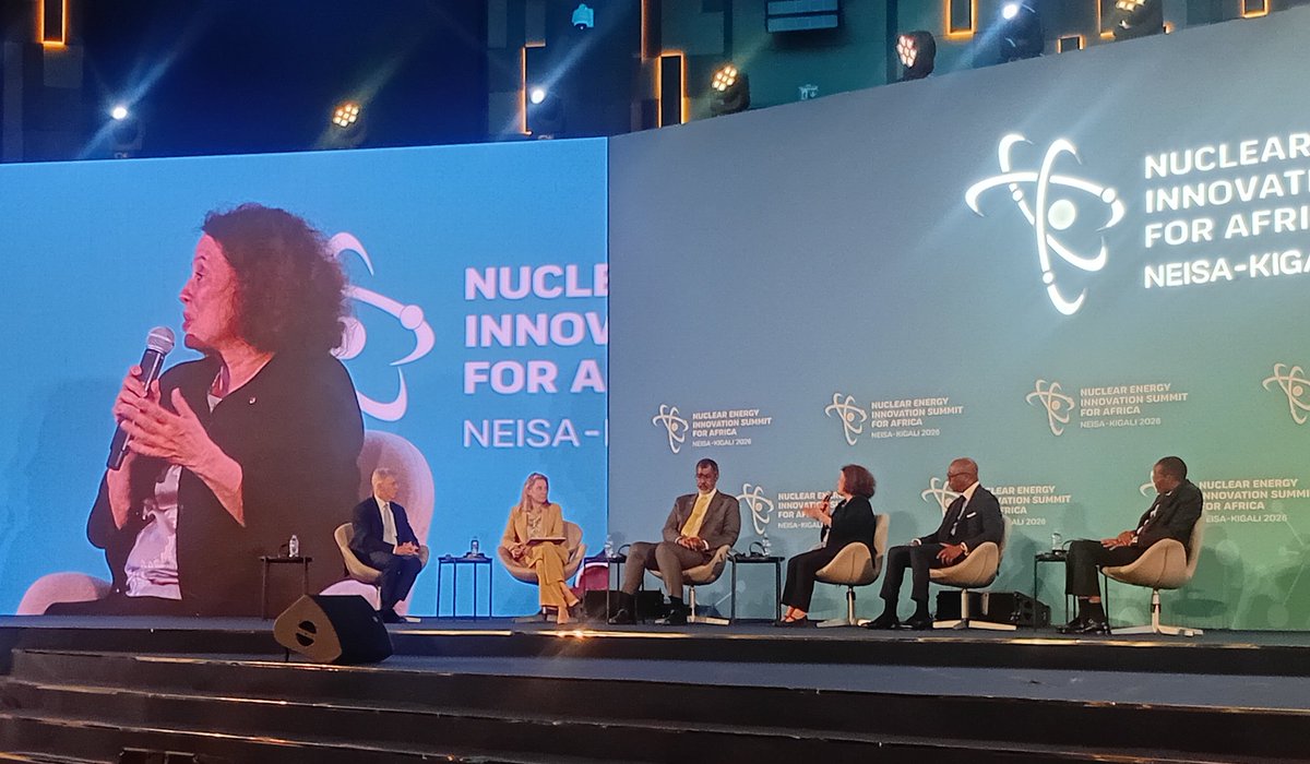 AurelieRG's tweet photo. Souveraineté énergétique,  décarbonation, compétitivité : les enjeux du sommet @NEISAfrica à Kigali sont cruciaux L'ambassadrice 🇫🇷 @SylvieBermann, présidente de la World Nuclear Exhibition, y a affirmé l'appui de la France pour une success story nucléaire en Afrique. 
#NEISA2026 https://t.co/kAihxJ3gFW
