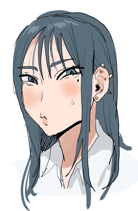 顔長くて細め絵柄久しぶり 