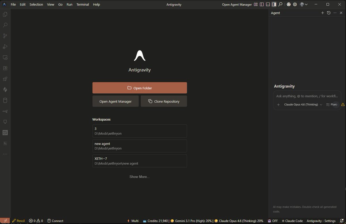 把 Claude 网页版的暖色调暗色主题移植到 VSCode 和 Antigravity IDE

https://t.co/RRW1V2qRZ8