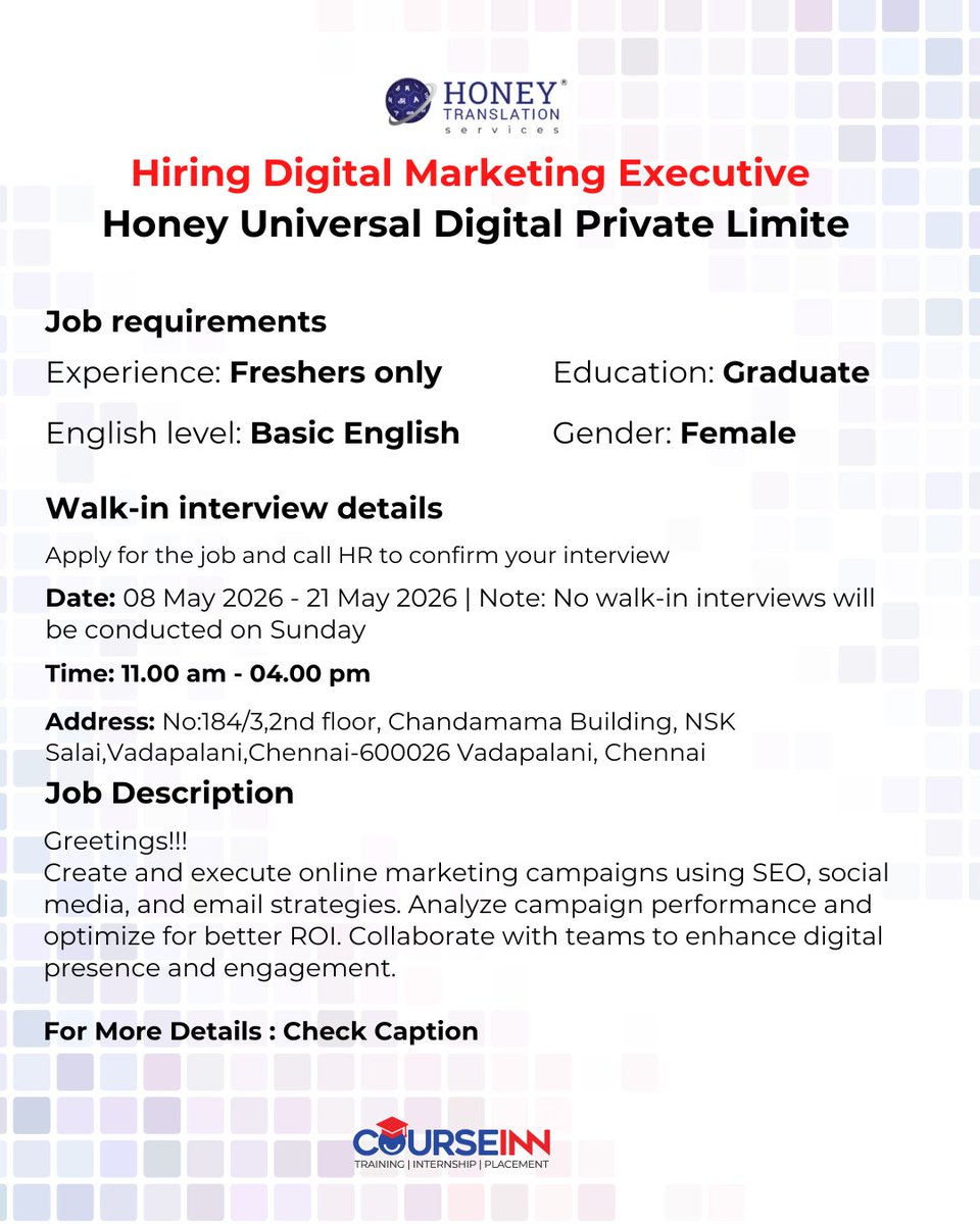 courseinn's tweet photo. Want to start your career in Digital Marketing?
Love social media, ads, branding &amp; online growth? 👀

📲 Apply Here:
https://t.co/RloTmdWwFM

#DigitalMarketing #HiringNow https://t.co/XYNv1RPmHV