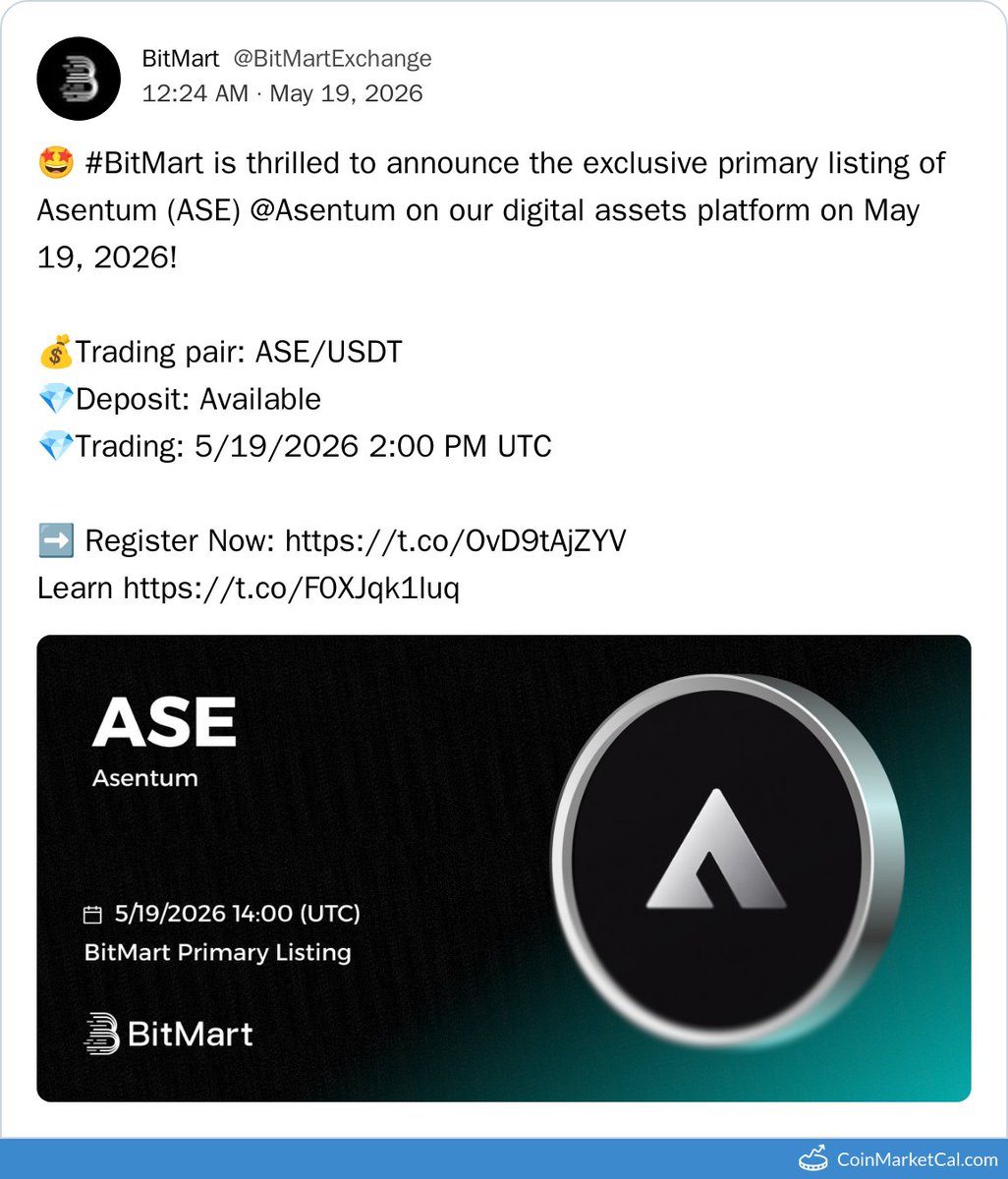 CoinMarketCal Bot tweet media