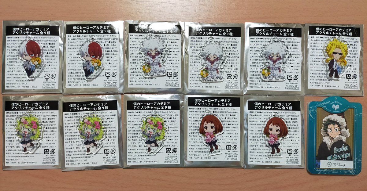 1718md's tweet photo. 【交換】僕のヒーローアカデミア ヒロアカ GIGO アクリルチャーム アクキー

【譲】☆轟 荼毘  麗日 葉隠 オールマイト
【求】緑谷

郵送 or 難波手渡し希望です。
☆はお声がけ重なる場合、纏めて交換頂ける方を優先させて頂きます。
検索からでもお気軽にお声がけ下さい。
宜しくお願いします🙇‍♀️ https://t.co/Slu9OGn7H6