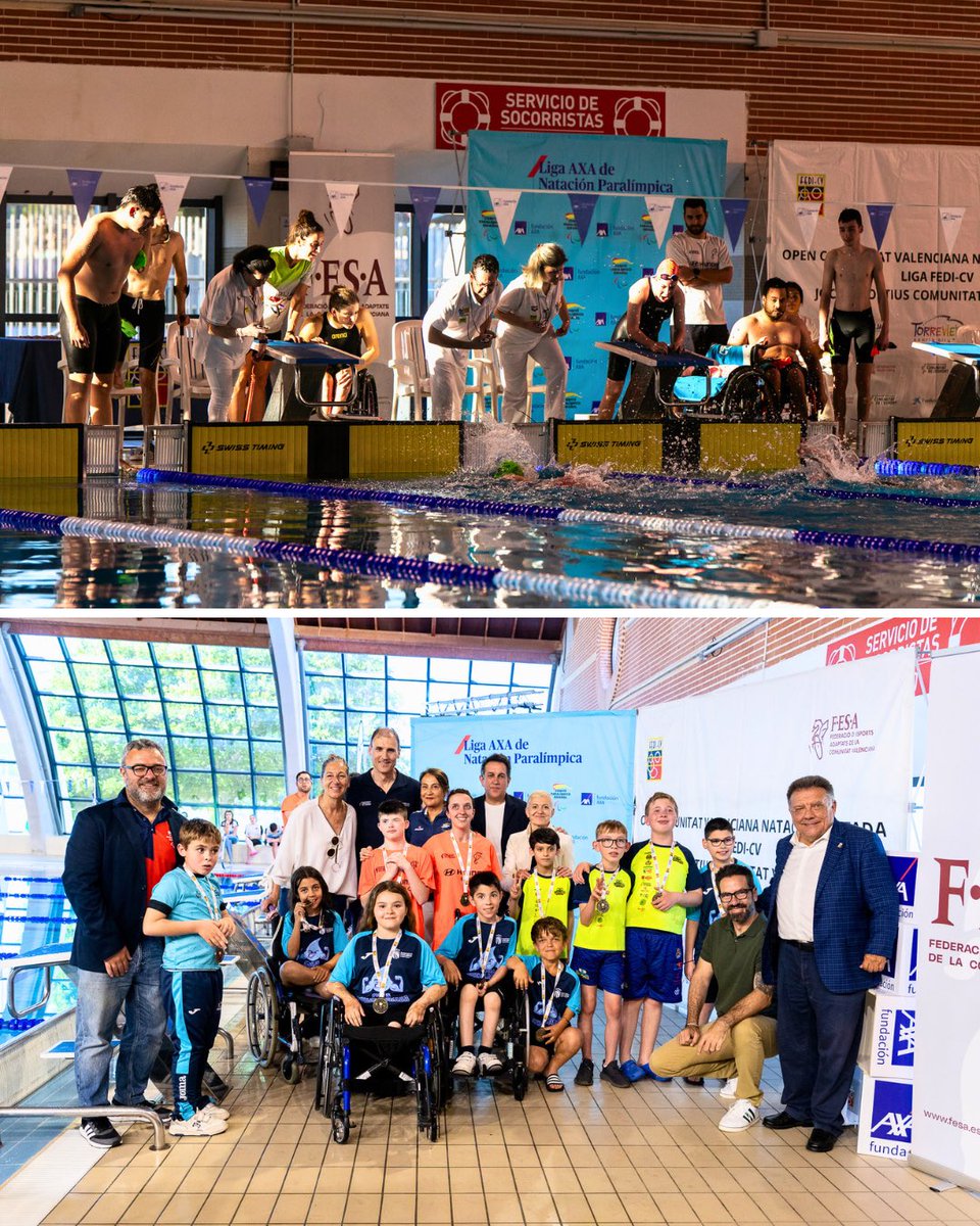 FESAVALENCIA's tweet photo. ¡TERCEROS DE ESPAÑA! 🥉💦

Deportistas de la comunidad valenciana cierran el Campeonato de España AXA de Promesas Paralímpicas de Natación con un increíble 3.º puesto en la general 🏊‍♂️🧡

Orgullosos del esfuerzo y la entrega de todo el equipo.

#NataciónAdaptada #SomosFESA https://t.co/t5Kd6BSMlS