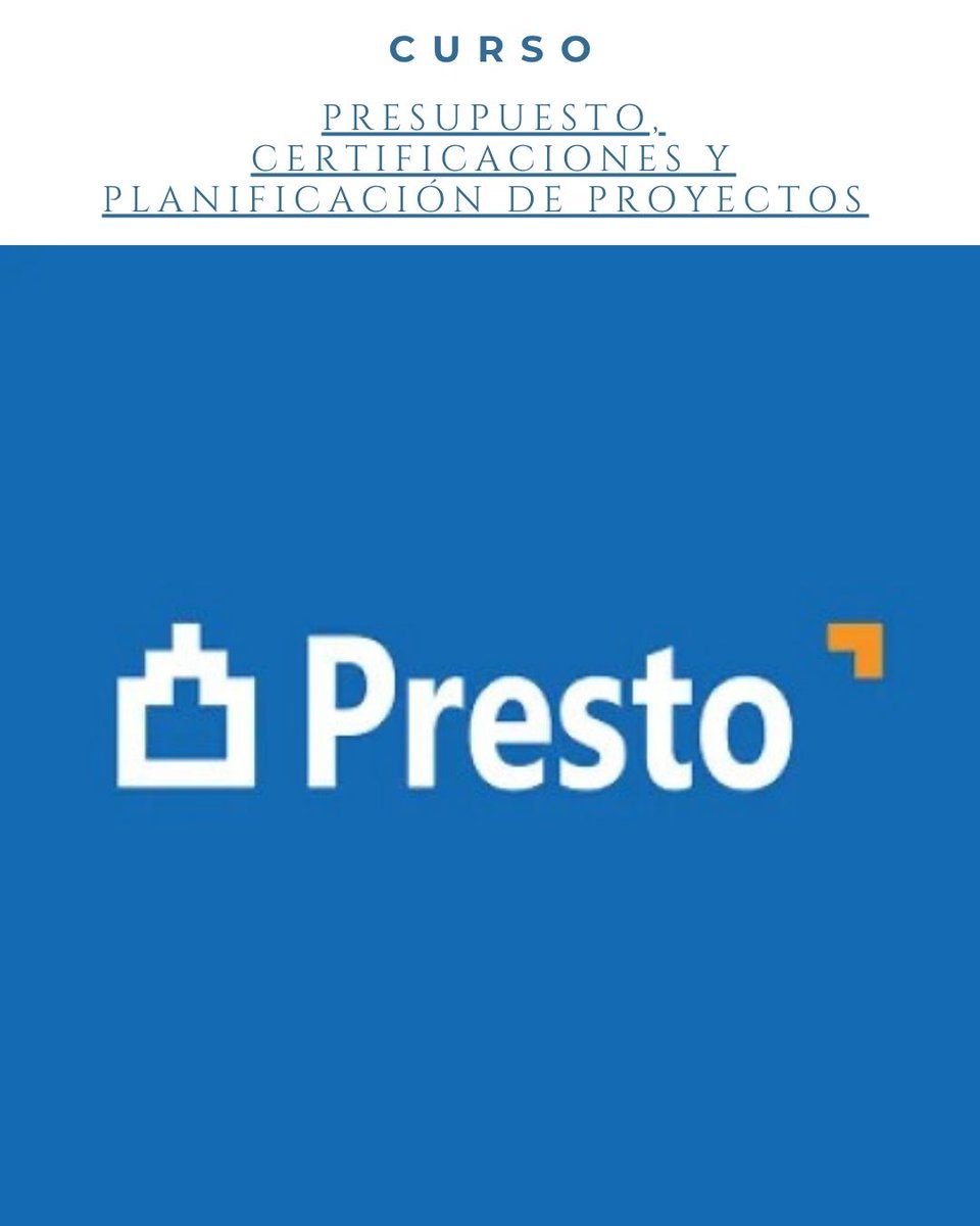 coititf's tweet photo. El Colegio, en colaboración con GRUPO DEMO, organiza el curso ‘Presupuestos, mediciones y certificaciones con PRESTO 26’

📡Streaming 

📆Del 1 al 4 de junio y el 8 de junio

🕓De 16:00 a 20:00 horas 

📝Fecha límite de inscripción: 28 de mayo

+ INFO https://t.co/46SQ4BDYN5 https://t.co/pbLaKZBYDS