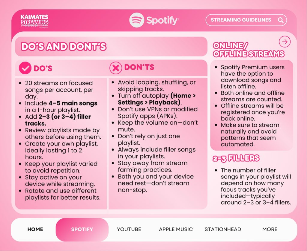 TeamKaiStreams's tweet photo. Please follow Spotify guidelines https://t.co/slB93xEBXr