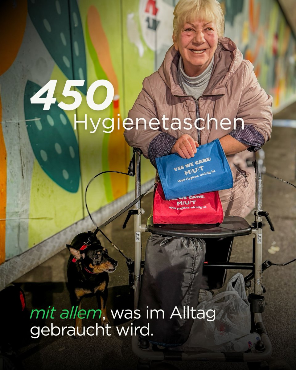 VereinMut's tweet photo. #YesWeCare - Abendausfahrten: Saison 2025/26 

🧤450 Hygienetaschen
🛏️400 Schlafsäcke
🧊400 Iso-Matten
🎒50 Rucksäcke/Koffer
👕4.000 kg warme Kleidung, Schuhe &amp; Decken 

Dazu: Hygieneartikel, Lebensmittel, Getränke &amp; kleine Weihnachtsgeschenke.

Doch das sind nicht nur Zahlen... https://t.co/sY7YlTIAEr