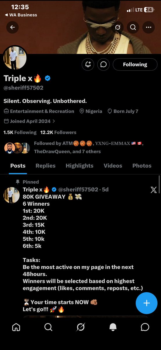 Eliz22beth's tweet photo. @officialmoore7 7047088588
OPay 

Done boss✅.. God let me be lucky today to win this giveaway, I really need this money.. My MOM is sick with Typhoid fever and I need to get her the drug today and some food stuffs… GOD will continue blessing you boss @officialmoore7 https://t.co/hrtrpOuTO9
