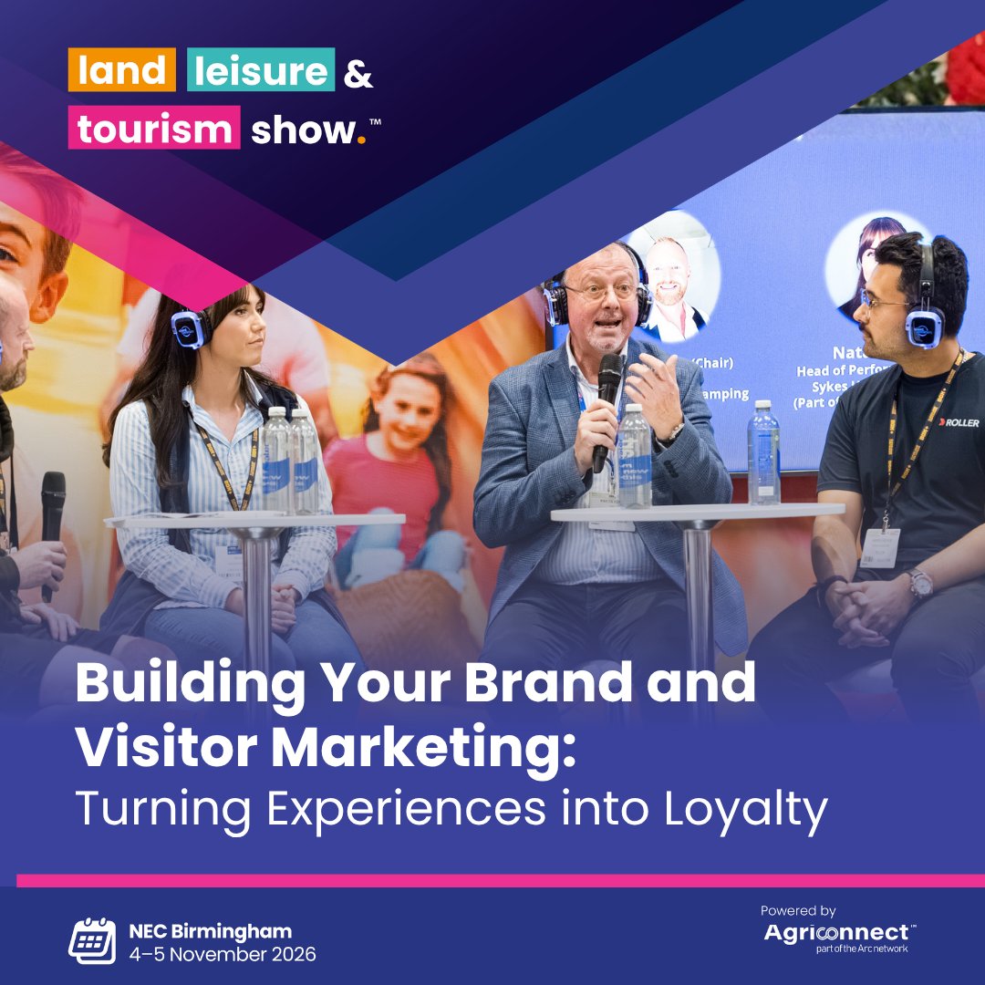 lltshow's tweet photo. What makes a brand truly memorable in the visitor attraction and tourism sector? 

Read the full blog to discover the key insights from the discussion 👇
https://t.co/ywVOF6JtwJ

#LLT26 #LandLeisureandTourismShow #TourismIndustry #VisitorAttractions #Hospitality https://t.co/rOQ9mLouvX