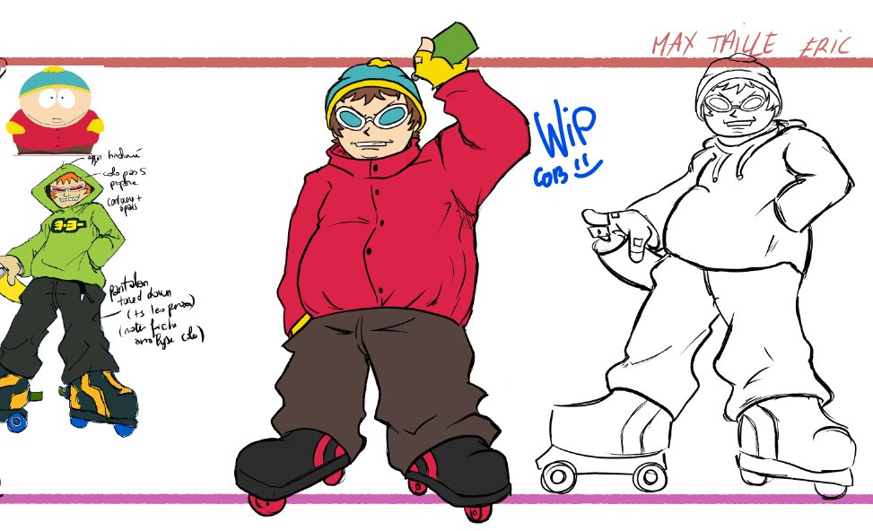 downstrife's tweet photo. let liane sleep!!!
a south park x jet set radio crossover for my final school project of this year!! 
here's the first try on eric, i hope i will remember to update this thread

#southpark #jetsetradio https://t.co/uZcL7r0OP0