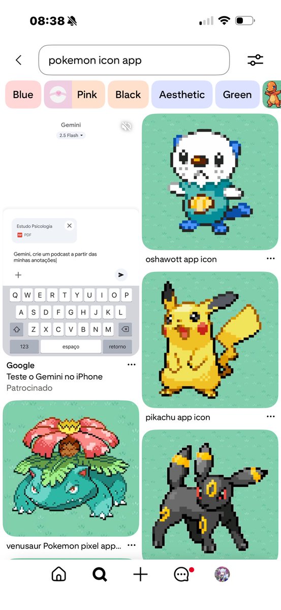 kvynhox's tweet photo. @vellozao @Thelenhadoor Meu celular é ios, mas eu usava android 6 anos atrás e existem aplicativos que mudam o ícone tambem! Pra widgets uso o Widgetsmith, tem anos que uso ele e nunca tive problemas 
O Pinterest é o principal, usando palavras chaves como “icon app/themed/widget” https://t.co/F9LrRLZrj9