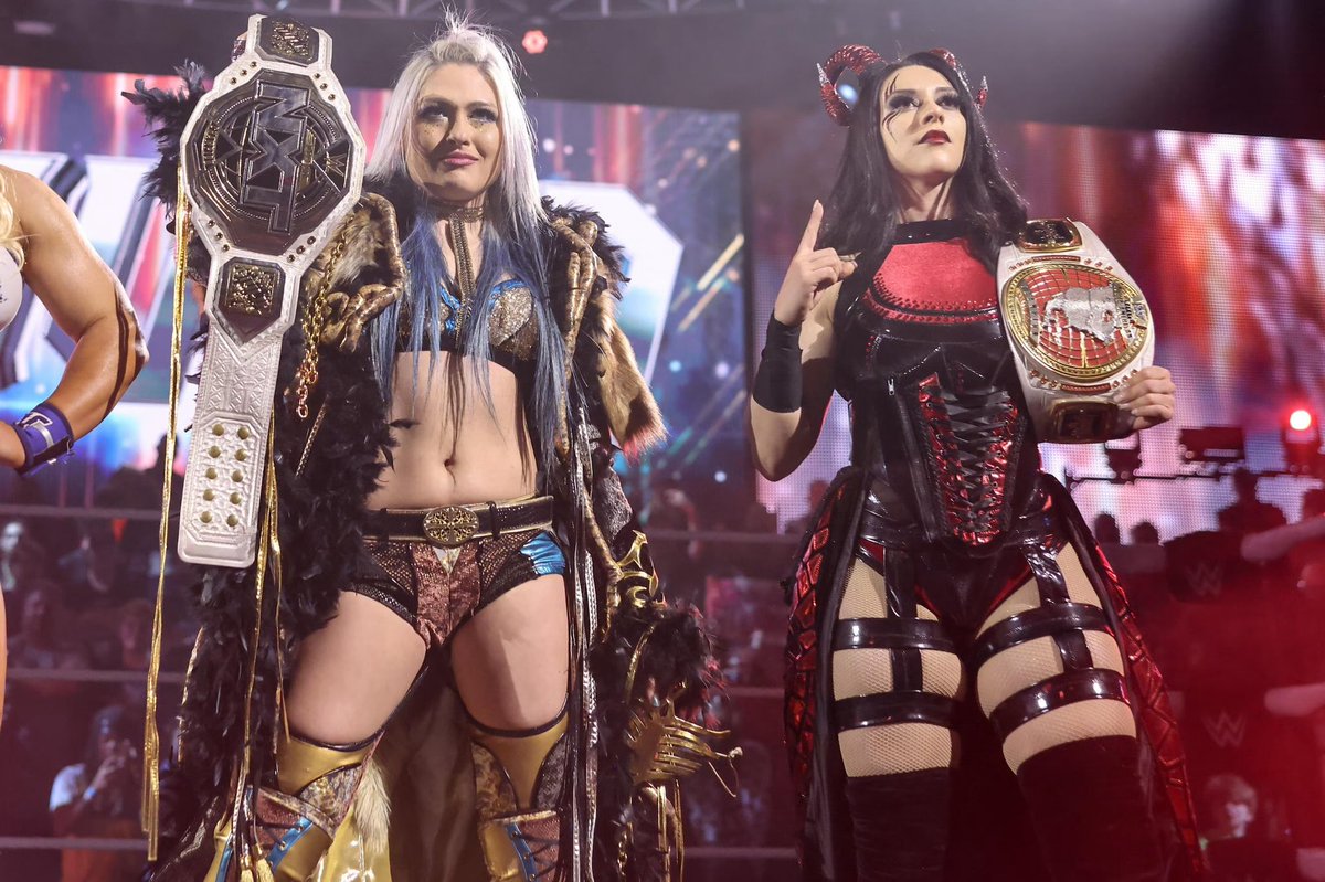 JK_Stratton's tweet photo. If you could put any two wrestlers together and make them a tag team, who would they be?

I’ll start: Giulia &amp; Stephanie Vaquer https://t.co/xXUDwHTnJd