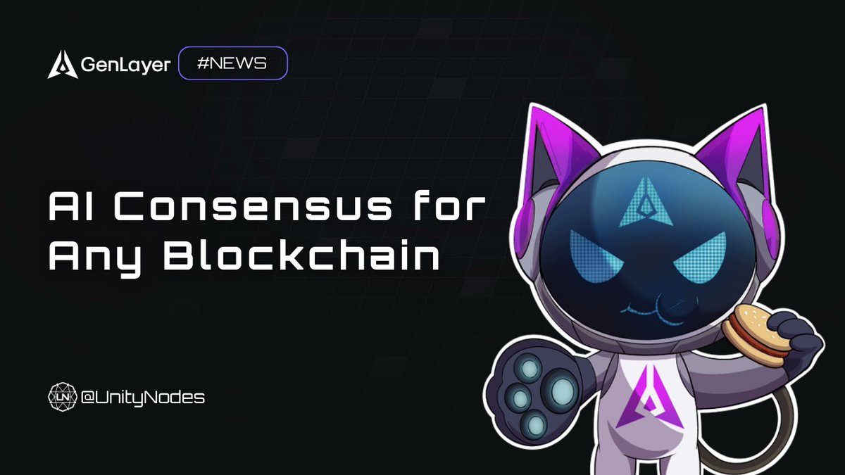 UnityNodes's tweet photo. GenLayer took AI consensus beyond a single blockchain.  

@LayerZero_Core  connects any app on any chain to @GenLayer's AI-native consensus. The verified result comes back to where the request started.  

Here's what that looks like in practice.  

@RallyOnChain is the first AI-powered onchain marketing protocol. 

A brand sets campaign rules, creators submit content, and submissions route through LayerZero.Core where AI consensus evaluates each piece against the guidelines and automatically pays qualifying creators.   

@arguedotfun is the first argumentation market. You pick a side, stake $ARGUE, and make your case. 

When the debate closes, arguments route through LayerZero.Core where AI consensus decides who argued better and the entire pool settles automatically to the winning side. Live on Base.  

AI consensus for any chain. How far does this go?