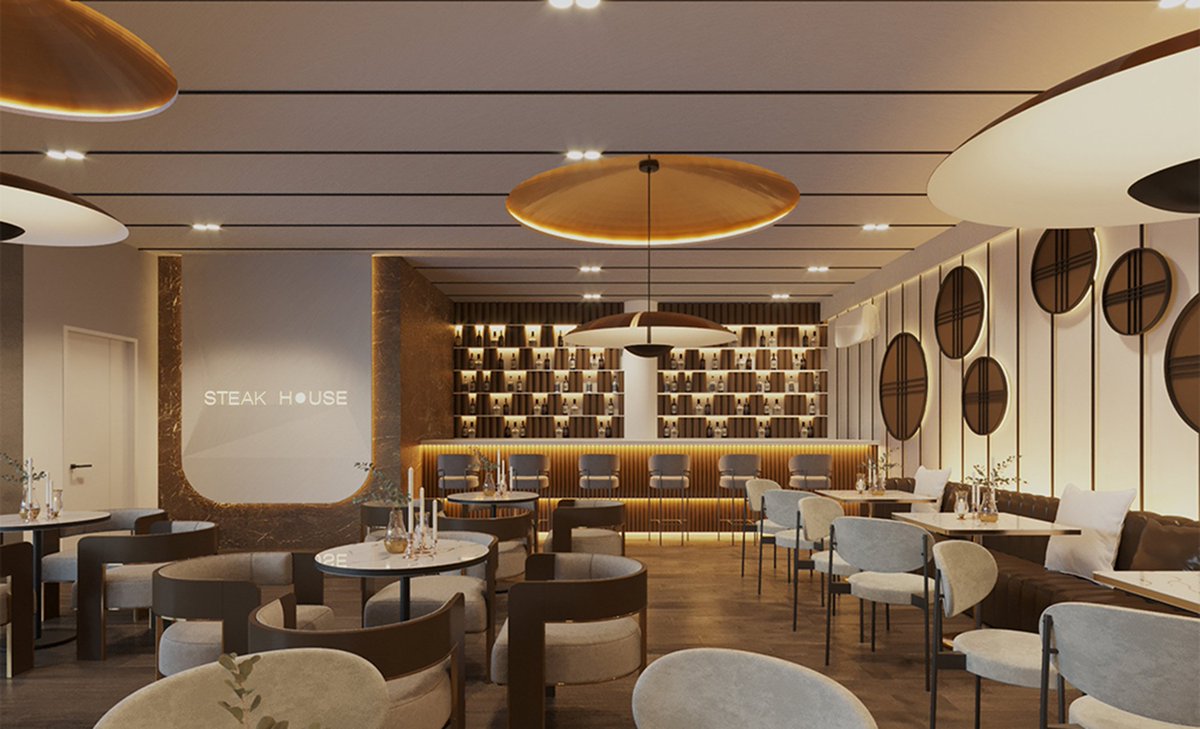 thefinishltdng's tweet photo. The rendering we created for Steak House (now Koyo) is nothing short of exceptional, a true blend of creativity, precision, and vision.

From concept to visualization, every detail was carefully crafted to bring the space to life even before construction began. https://t.co/kr2eBFqumk