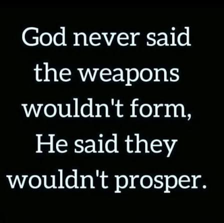 hopedealergrace's tweet photo. Isaiah 54:17 https://t.co/Kj51n1hUK3