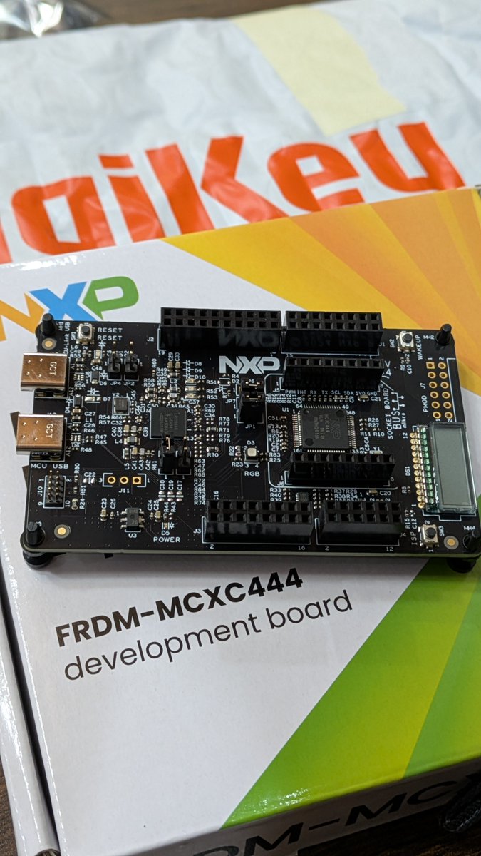 panda3tt's tweet photo. FRDM-MCXC444届いてた
#DigiKeyM1 https://t.co/e1VXnsefQG