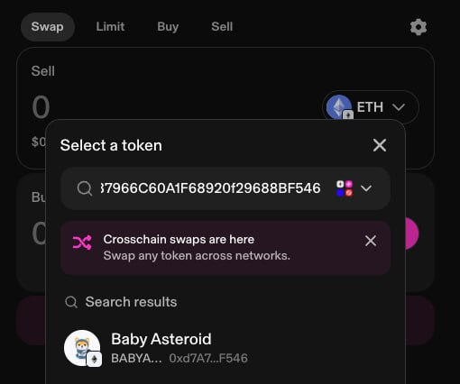 bbasteroiderc's tweet photo. Great news for the community! 🚀🍼

BabyAsteroid is officially SAFU on Uniswap, with all previous warnings fully cleared. You can now trade with absolute confidence.

Check it out here: https://t.co/jMXdyPgAsC https://t.co/9XFP34TQqA