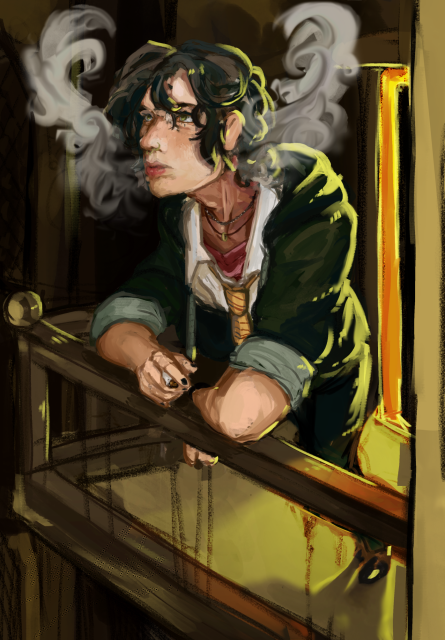 parkernott's tweet photo. drawn by @BrainSpikez 

includes a small scenario written for this piece by me in the comments https://t.co/vSJ7N5exbG