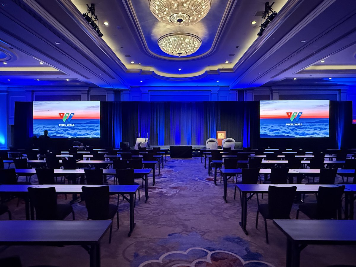 pixelwall1's tweet photo. Another seamless setup in action.

Two 18 ft x 10 ft LED video walls designed for clear content delivery and a strong visual presence across the venue.

Looking to elevate your next event? Let’s make it happen. 

#pixelwall #videowall #eventrental https://t.co/jct6Zja2WK