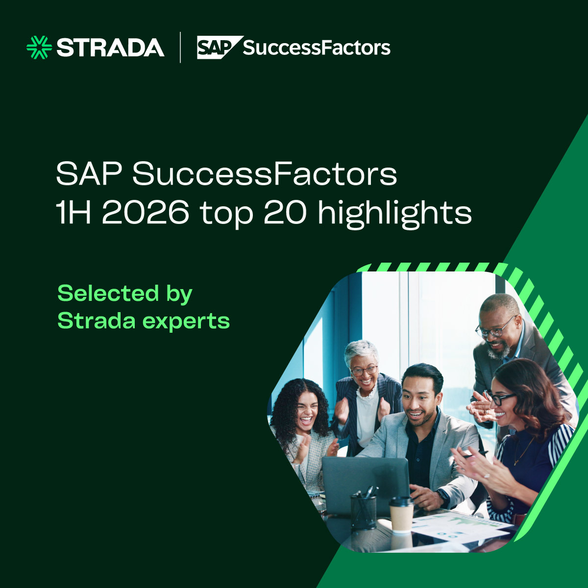 Global_Strada's tweet photo. #SAPSuccessFactors #1H2026Release is here, and Strada experts identify the top 20 features expected to deliver the greatest business impact, from AI and Joule innovations to People Intelligence, payroll, learning, and employee experience. https://t.co/MUJFpFcGNt https://t.co/Xa8lm5Ib83