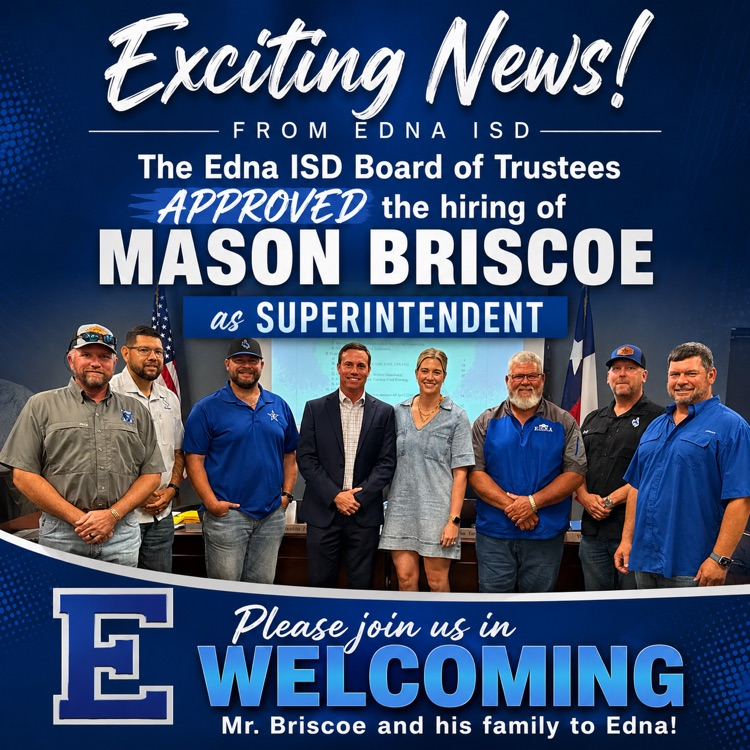 RideforEISD's tweet photo. Please help us officially welcome Mason Briscoe and his family to Edna ISD! https://t.co/OJGQDuVigF
