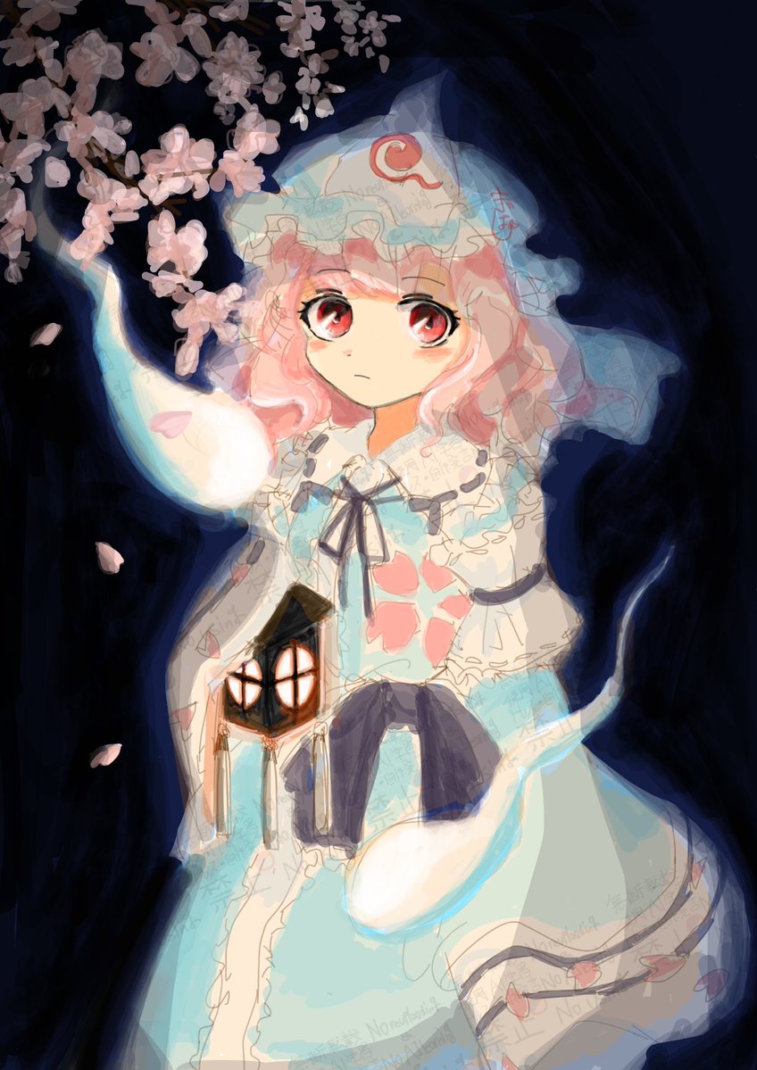 meowmeow8810's tweet photo. レイヤー1枚重ね塗り幽々子様
#東方Projectㅤ   #西行寺幽々子 https://t.co/6m7K6FXP67