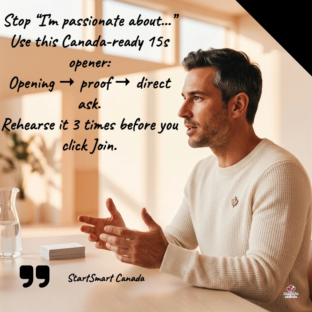 StartSmartCan's tweet photo. Struggling in interviews? 😬

1) ROLE  
2) WIN  
3) DIRECT ASK

Rehearse 3x before you join.

Grab your comprehensive interactive guide: $10. 🔗 https://t.co/n2R5J5LlcF #CanadaJobs #InterviewPrep https://t.co/iwe0ElO76c