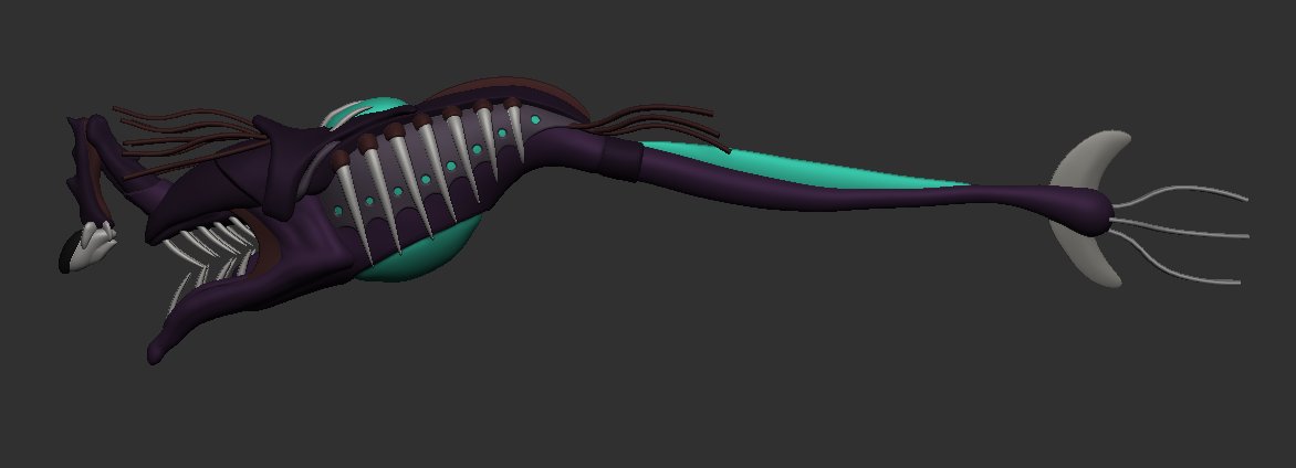 Aari_002's tweet photo. Quick wip of my current project, been obsessing over subnautica 2 so i wanted to make a custom leviathan. #zbrush #subnautica #3dart https://t.co/ubWFWuEZIg