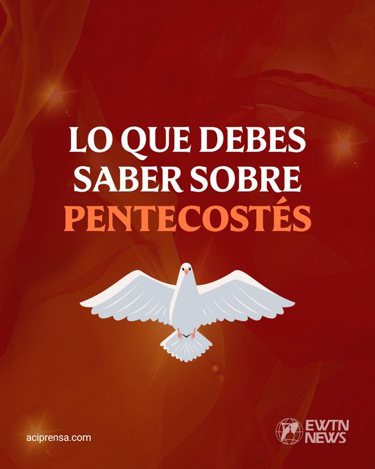 Telefuturo's tweet photo. Lo que debes saber sobre Pentecostés para vivirlo plenamente 🔥

Pentecostés es una de las fiestas más importantes del calendario litúrgico porque recuerda la venida del Espíritu Santo sobre los apóstoles y el inicio de la misión evangelizadora de la Iglesia. Se celebra cincuenta días después del Domingo de Pascua —de allí proviene su nombre, que significa “cincuentena”— y representa el cumplimiento de la promesa hecha por Jesús a sus discípulos.

📖 El libro de los Hechos de los Apóstoles relata que los discípulos estaban reunidos en oración junto a la Virgen María cuando, de repente, un fuerte viento llenó la casa y aparecieron lenguas como de fuego sobre ellos. Aquel acontecimiento transformó sus corazones: dejaron atrás el miedo y salieron a anunciar el Evangelio con valentía. Por eso, Pentecostés es considerado el “cumpleaños de la Iglesia”.

✨ Esta solemnidad no recuerda solamente un hecho del pasado. Pentecostés celebra que el Espíritu Santo sigue actuando hoy en la vida de la Iglesia y de cada bautizado, fortaleciendo la fe, renovando la esperanza y guiando a los creyentes en medio de las dificultades.

🙏 La tradición cristiana enseña que el Espíritu Santo concede siete dones: sabiduría, entendimiento, consejo, fortaleza, ciencia, piedad y temor de Dios. Cada uno ayuda a vivir según la voluntad de Dios y a responder con fidelidad a su llamado.

🔥 Los signos de Pentecostés tienen un profundo significado espiritual. El viento simboliza la fuerza invisible de Dios que impulsa y renueva; el fuego representa el amor divino que purifica y transforma; y las lenguas recuerdan que el mensaje de Cristo está destinado a todos los pueblos y culturas.

❤️ El color rojo, protagonista de esta celebración, representa precisamente ese fuego del Espíritu Santo, el amor ardiente de Dios y la fuerza misionera de la Iglesia.

Pentecostés es, finalmente, una fiesta de esperanza: Dios continúa acompañando a su pueblo y enviándolo al mundo con la fuerza de su Espíritu.

#TelefuturoPy vía ACI Prensa