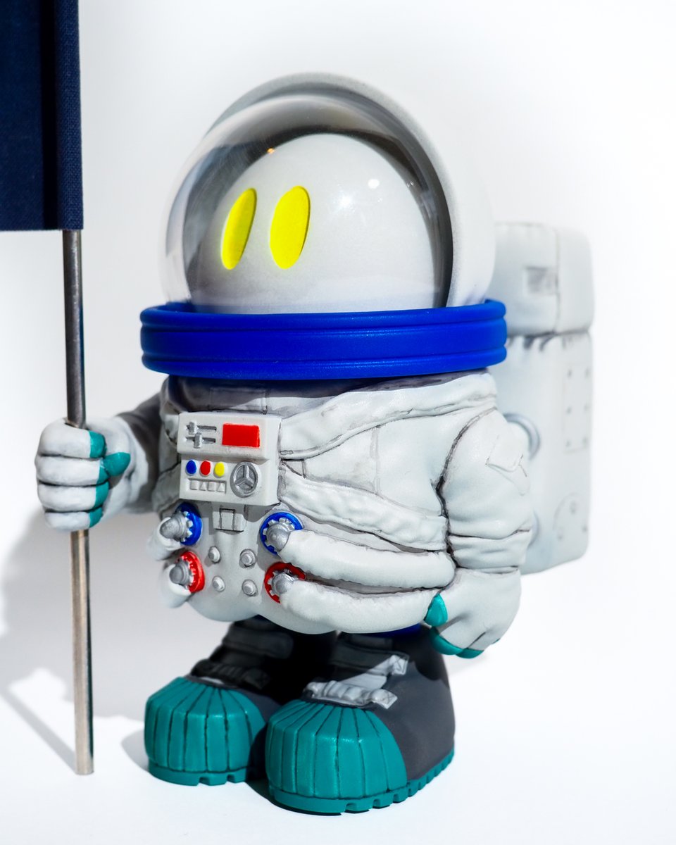 宇宙飛行士おばけちゃんUAMOU 🚀新作フィギュア🪐 宇宙飛行士になりたいおばけ 月へ行くことを夢見る
