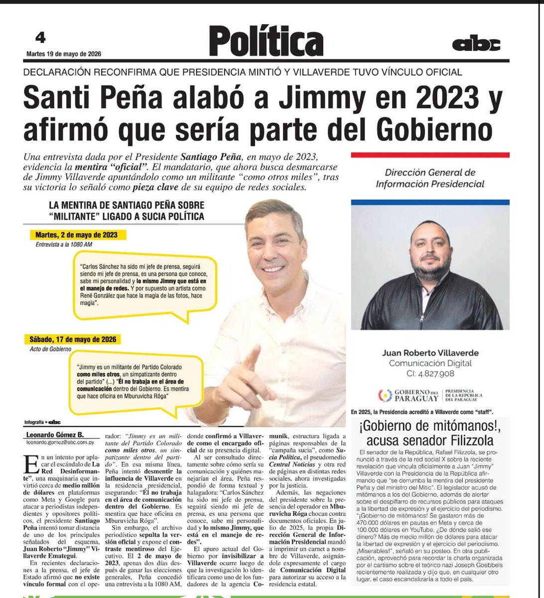 FilizzolaRafael's tweet photo. Peña y secuaces, expliquen de dónde salieron los 500.000 dólares para hacer propaganda irregular a favor del Gobierno y campaña sucia contra la prensa crítica y opositores! 
Cada vez que hablan se embarran más! https://t.co/plBMm7Y5vM