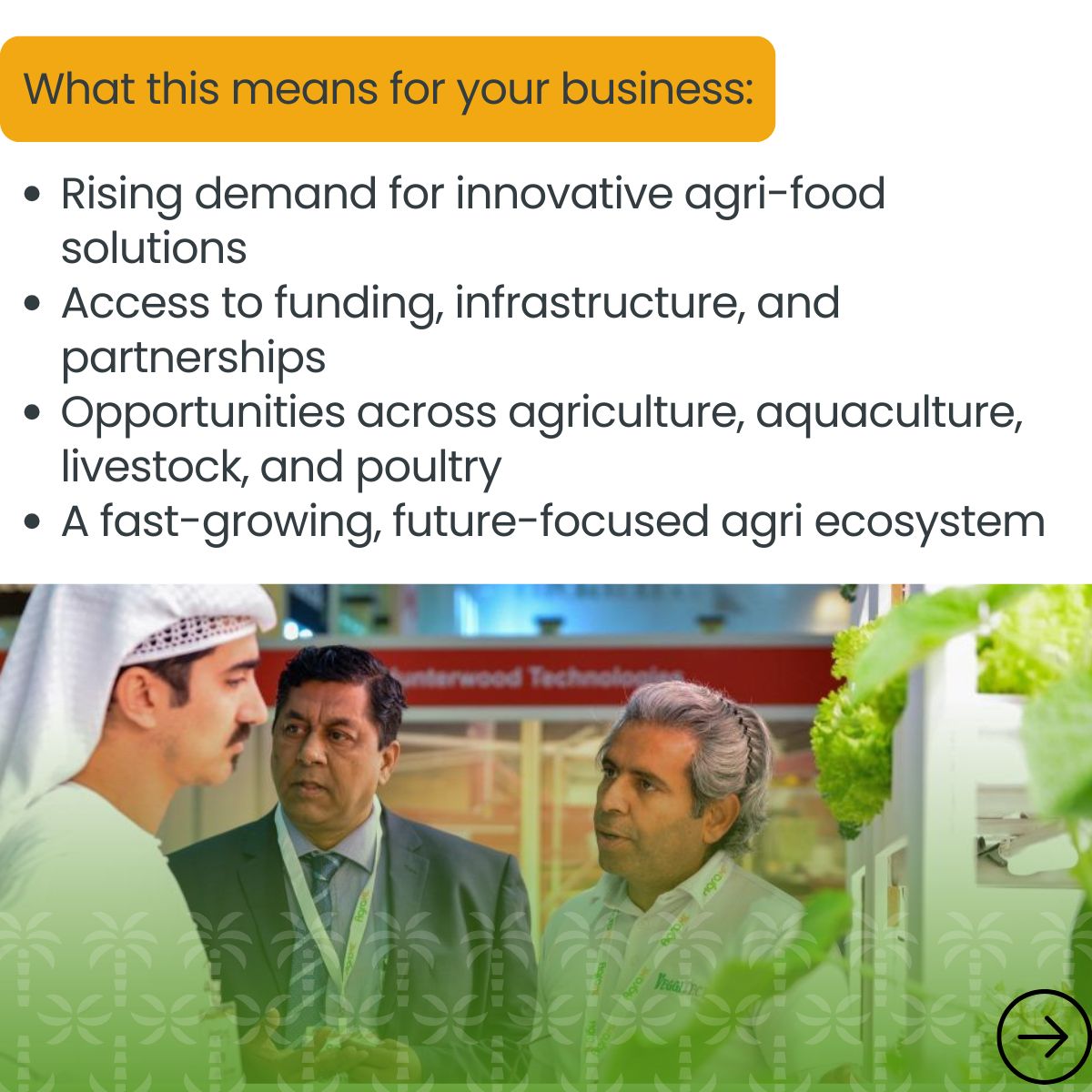 GrowtechME's tweet photo. The UAE isn’t just talking about food security. It’s actively building the systems to support it.
 
If you’re looking to understand where the opportunities are and how to be part of them, Growtech Middle East is where the conversations happen.
 
Know more: https://t.co/XAg6TNsmBC https://t.co/PZe1jGrW6f