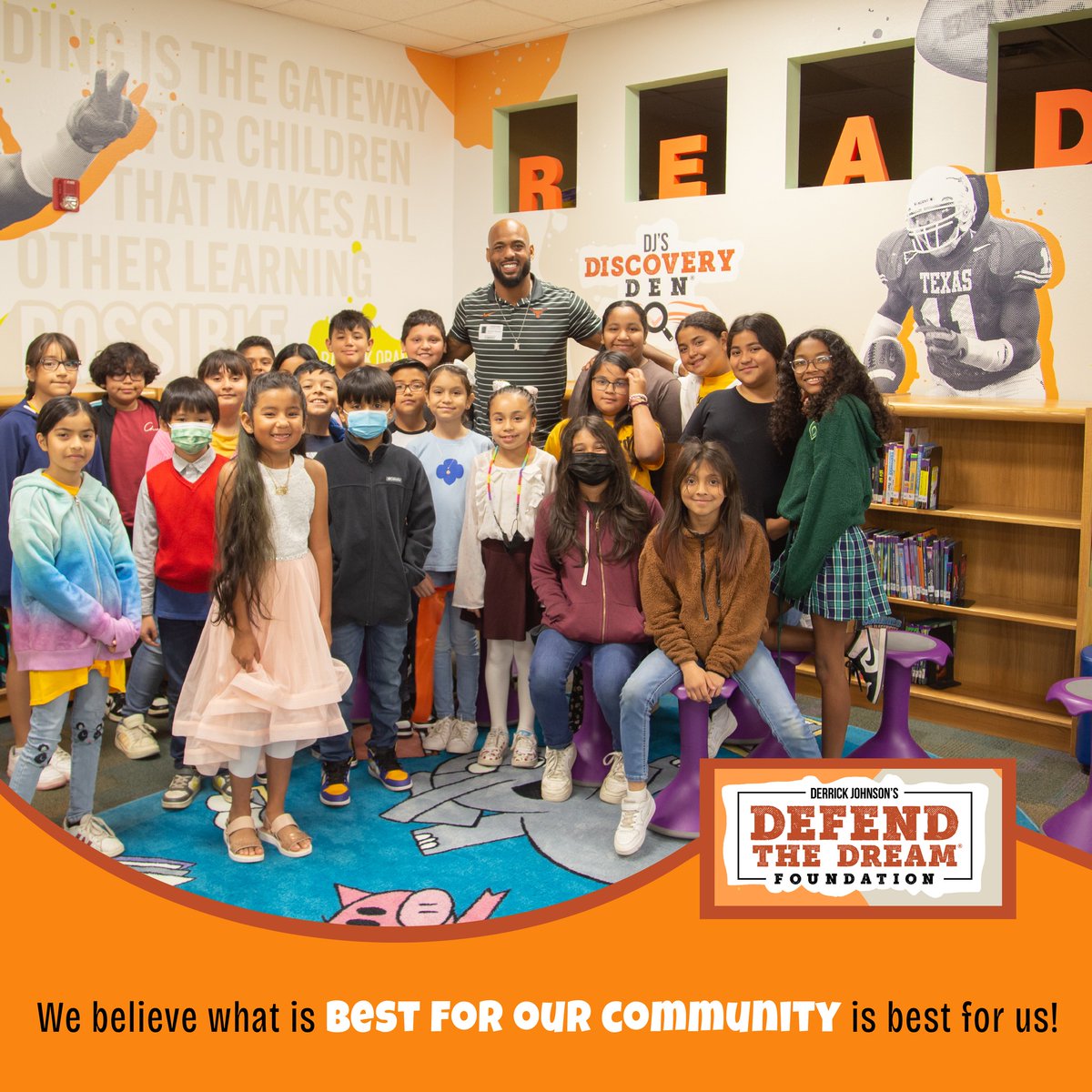 DJ_DefendDreams's tweet photo. Creating spaces where kids can learn, explore + dream big is what it's all about. 📚✨
Seeing students experience a new Discovery Den is more than exciting — it’s an investment in our community and in the future of the next generation. #DefendTheDream https://t.co/gb7YxR7k5f
