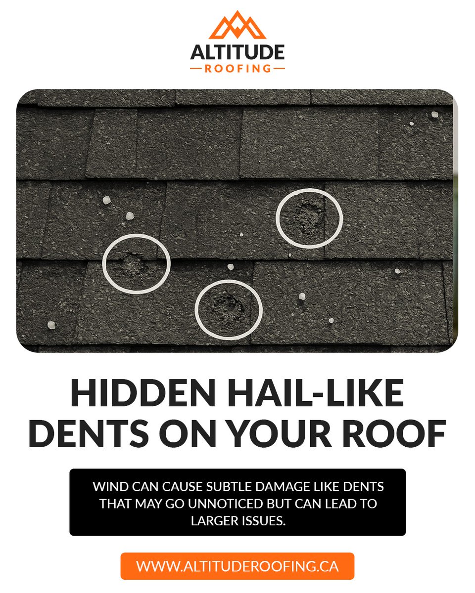 AltitudeRoofNB's tweet photo. Your roof could already have damage.... and you’d never know. 

That’s the problem with wind damage — it often goes unnoticed at first.

#roofingexperts #roofinspection #altituderoofing #newbrunswick #roofreplacement https://t.co/om2h6yxrr6