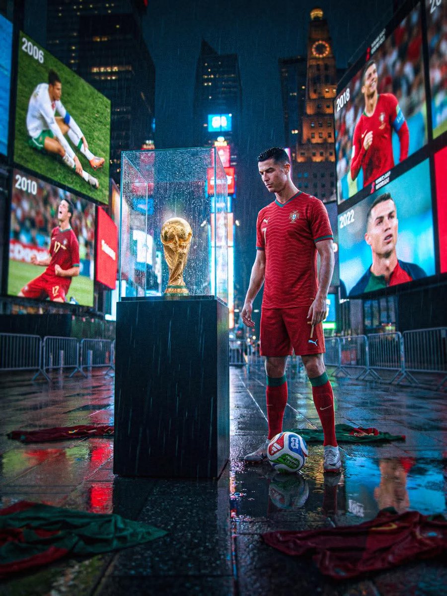 UR_Smc456's tweet photo. 🚨 Cristiano Ronaldo called up for his SIXTH FIFA World Cup! 🏆

2006 ➝ 2026.
Two decades. One icon. 🇵🇹🐐

Can he finally win the one missing trophy? 👀 https://t.co/qAnQpCKmfq