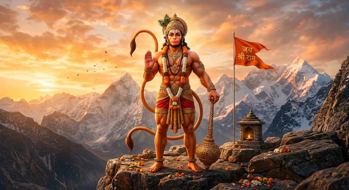 Bhaktisagar2006's tweet photo. 🚩 जय बजरंगबली  🚩
जिस पर हनुमान जी की कृपा होती है,
उसका हर डर दूर हो जाता है।
मंगलवार का दिन साहस, भक्ति और शक्ति का प्रतीक है।
सच्चे मन से "जय श्री राम "बोलो,
बजरंगबली हर संकट से रक्षा करेंगे।❤️🙏
🔱 "बल,बुद्धि और शक्ति के दाता - पवनपुत्र हनुमान।"🔱
#जय_श्री_हनुमान 
#बजरंगबली https://t.co/3cmik7c736