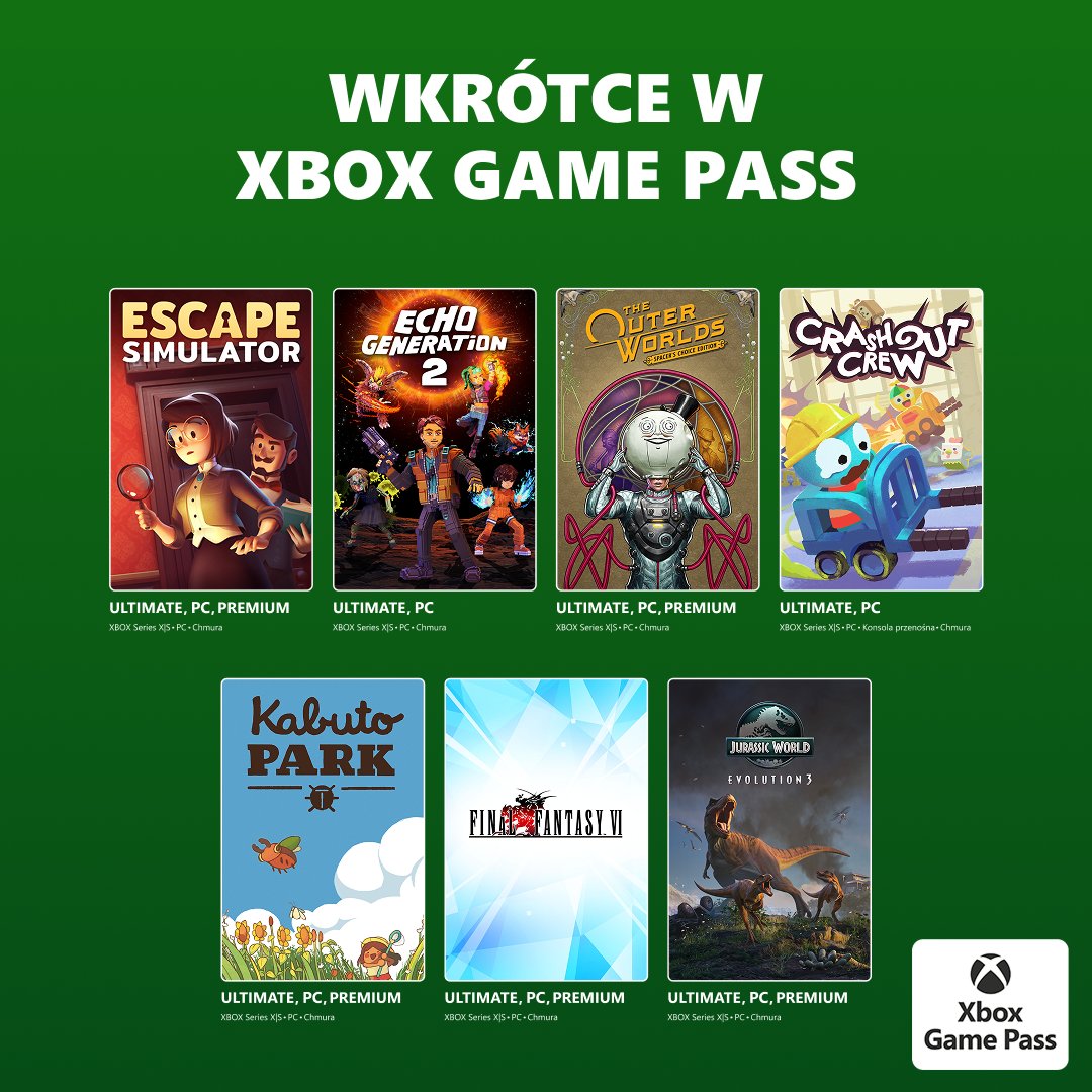 XboxPL's tweet photo. Te gry wpadają już za chwilę https://t.co/QZb1Nawre5