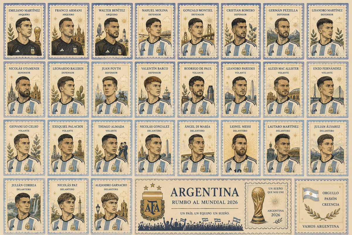 ArgentaCash's tweet photo. Our 22 warriors. 

Some of them already know Eternal Glory... 🏆 

LET’S GO ARGENTINA! 🇦🇷

#ARGENTA #FANTOKEN https://t.co/K0hAojrPVG