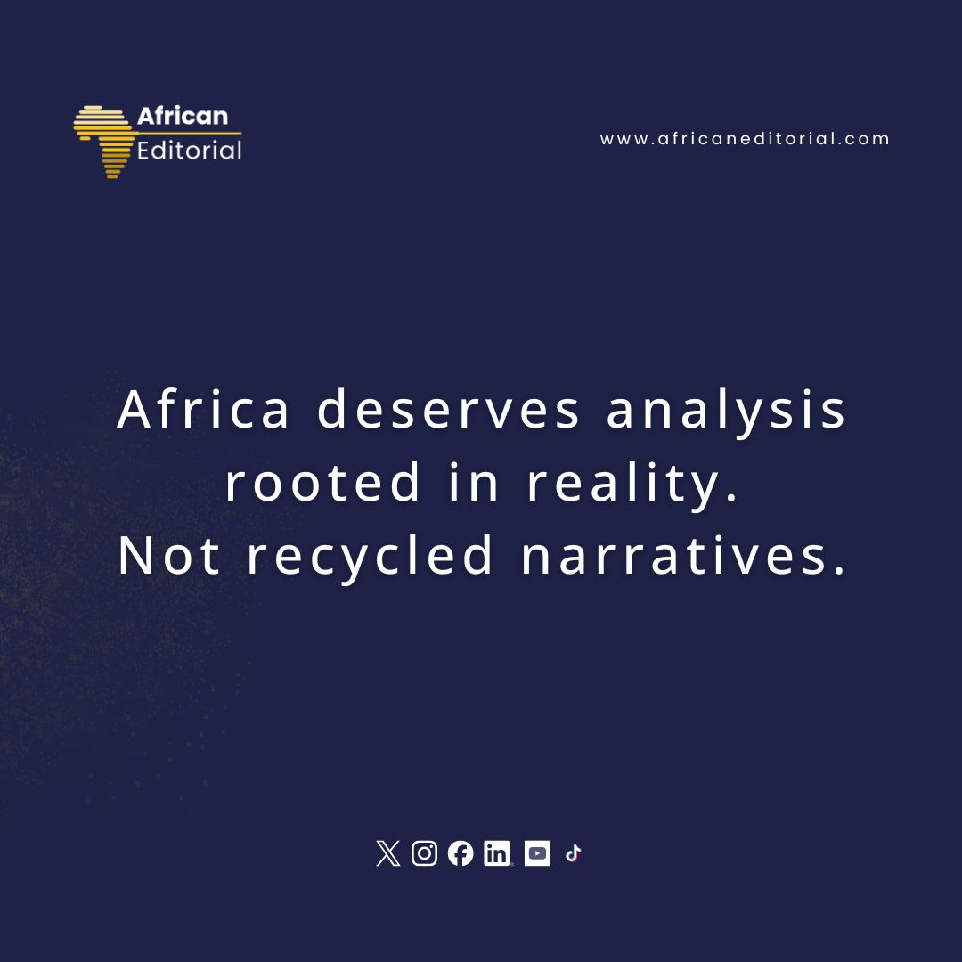 africaeditorial's tweet photo. Follow African Editorial for journalism that makes sense of the story.

#AfricanEditorial #ClarityOverNoise #TruthMatters #AfricaNews #StayInformed #Perspective https://t.co/bS9DjSQYiI