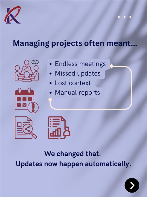 kodefast's tweet photo. Managing projects shouldn’t feel like chasing #updates across chats, calls, and random #spreadsheets
One missed #meeting, one forgotten #report, and suddenly the whole workflow needs a “quick sync.”
Smarter #automation keeps everything connected without the chaos! https://t.co/i5GVpcdCSq