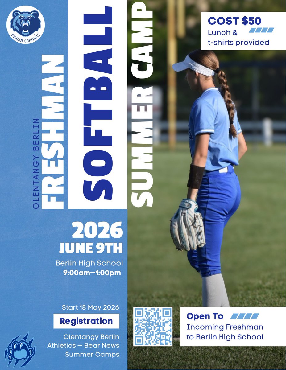 BerlinBearsSB's tweet photo. Got any summer plans? How about hanging out with us? 👀

Sign up for Freshman Day camp here ➡️ https://t.co/pxJUA8rrjL
Sign up for Youth Summer Camp here (2nd-8th grade) ➡️  https://t.co/8Cyn6qlYrc https://t.co/NTEaqQtwOa