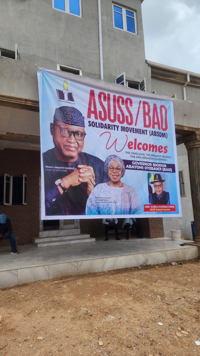 EkitiArshavin's tweet photo. In continuation of his grassroots engagement and strategic meetings with labour unions in Ekiti State ahead of the June 20 governorship election, Governor @biodunaoyebanji is currently interfacing with Academic Staff Union of Secondary Schools.
#BAO2BAO
#BAOAgain
#EkitiDecides https://t.co/L5qry6jw8Z