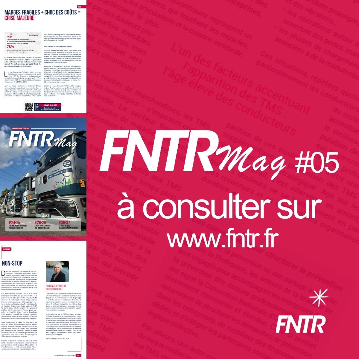 FNTR's tweet photo. 📘 FNTRmag #05 | Le numéro est en ligne
Cette nouvelle édition propose un éclairage complet sur l’actualité récente et les actions majeures menées par la FNTR au cours des derniers mois, au service des entreprises du transport routier de marchandises.

🔗https://t.co/JF09PIXSDF https://t.co/kyCZvb9bTv