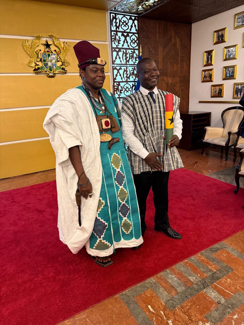 ManyoroState's tweet photo. YARA PIO  attended the commissioning of two new Envoys as part of Ghana's Diplomatic Appointments. 
They are: 
1. Mr. Humprey Chatio Ajongbah as Ambassador to Japan and;
2. Mr. McArios       Akanbeanab Akanbong as Ambassador to Ethiopia.
#Manyoro #Leadership https://t.co/cD9PwFiSCv