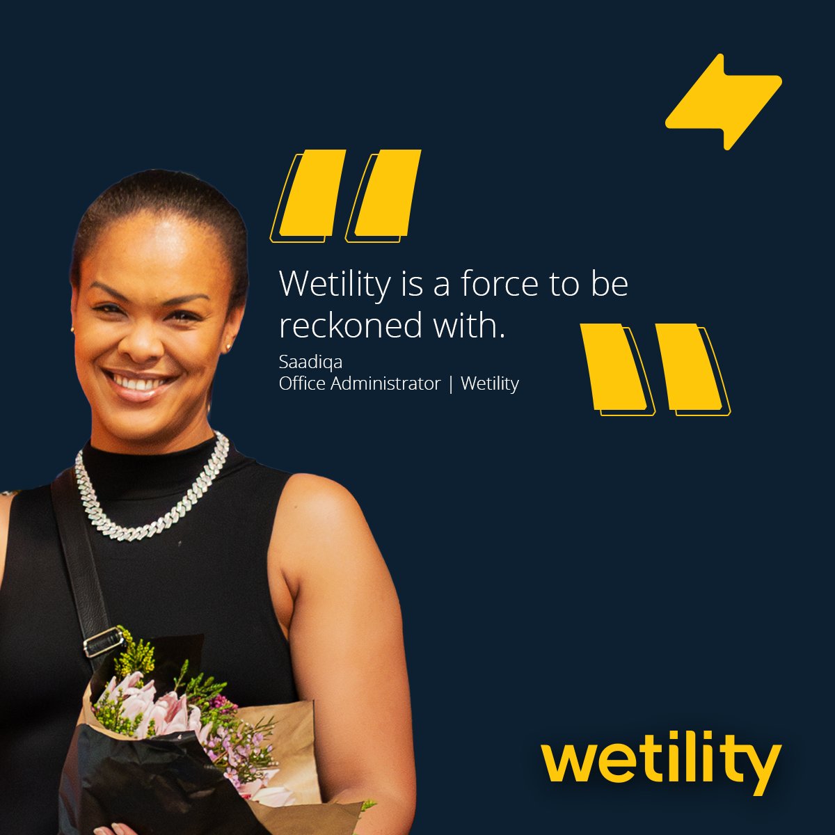 WetilitySA's tweet photo. What does certainty sound like from the inside?
Swipe →

#PowerOfCertainty #Wetility https://t.co/T2PlWgQkYH