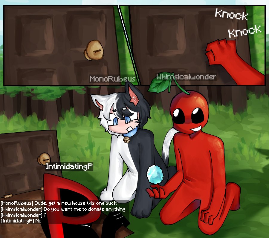 MonoRubeus's tweet photo. Underground dirt house visit☺ #minecraft #minecraftcomic #comic https://t.co/vxVlrY6QaB